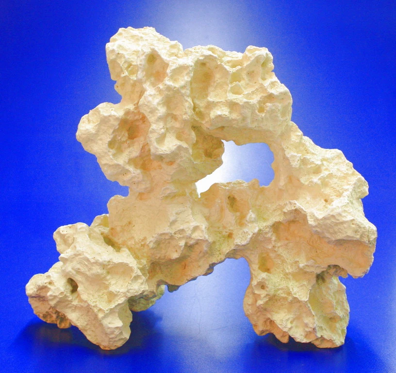 Lochstein Gr. L - Ca. 27x11,5x24,5 Cm - Künstlicher Gelb-rötlicher Mondstein