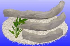 Terrasse L 60x27x9,5 Cm, Farbe Bruchstein, Aquarium-Dekoration Aus Mineralguss