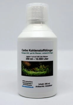 250 Ml Carbo Kohlenstoffdünger Für 12.500 Liter Wasser, Flüssiges CO2 - Gut Für Pflanzen - Schlecht Für Algen