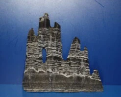 Bergkegel Aus Schwarz Weißem Basaltgestein Handgesägt